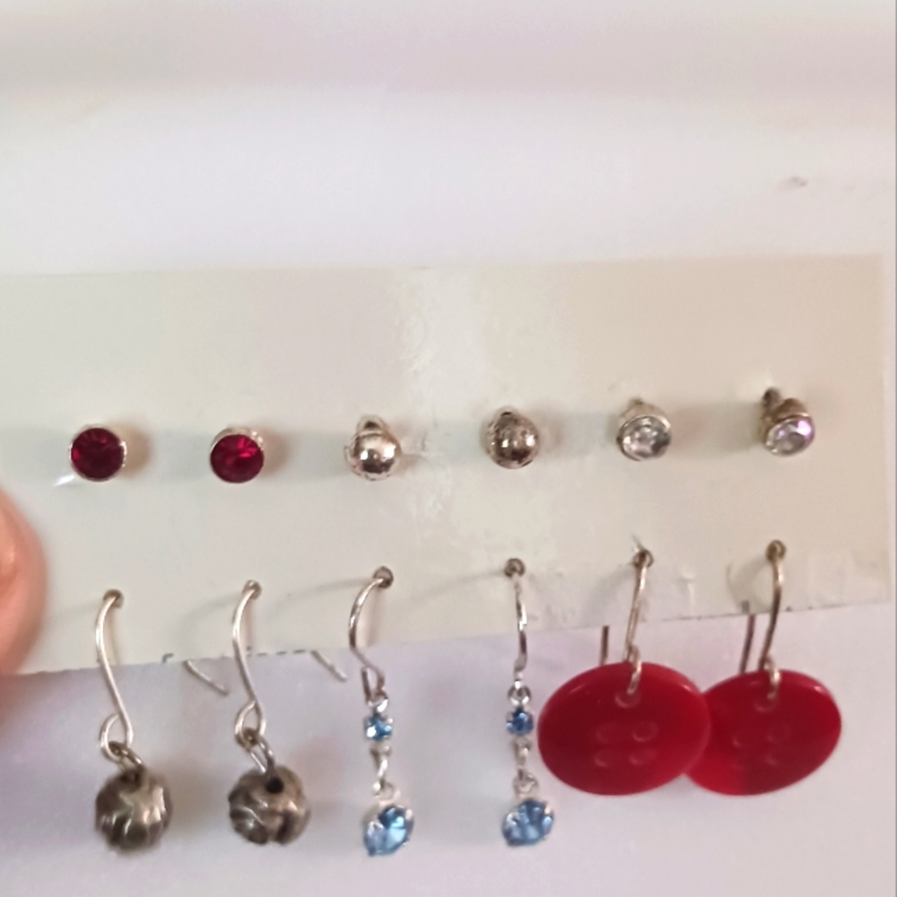 6 pr. Pierced earring set NWOT